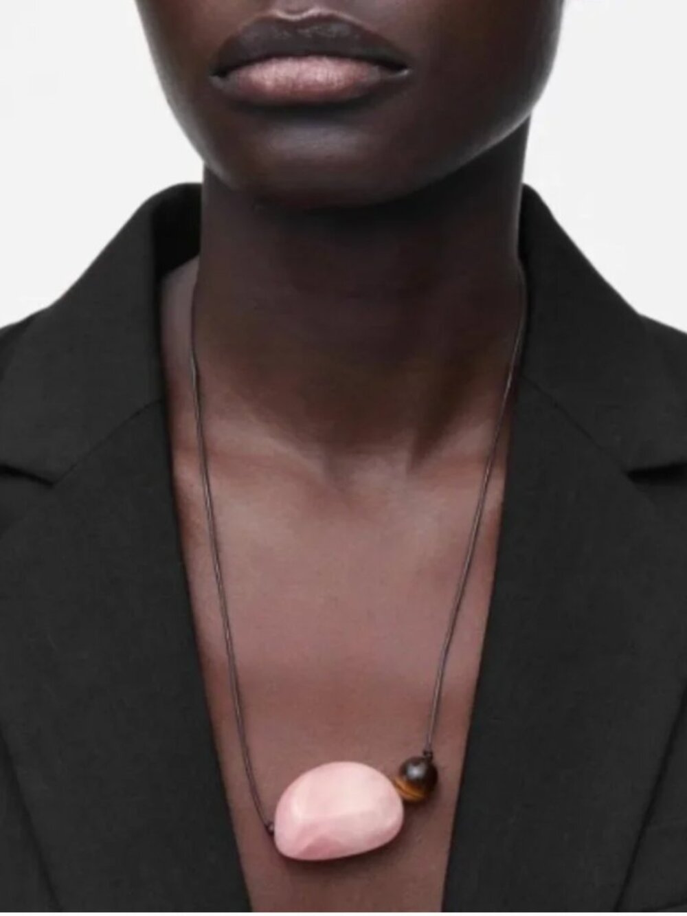 NWT COS Stone Pendant Necklace Pink
